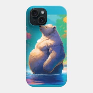 Bathing Bear Chubby Bara Furry Art Phone Case