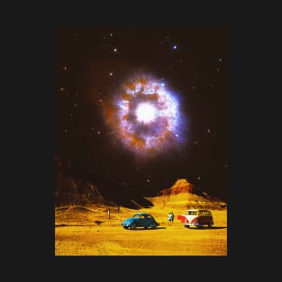 Eye Of The Star - Space Collage, Retro Futurism, Sci-Fi T-Shirt