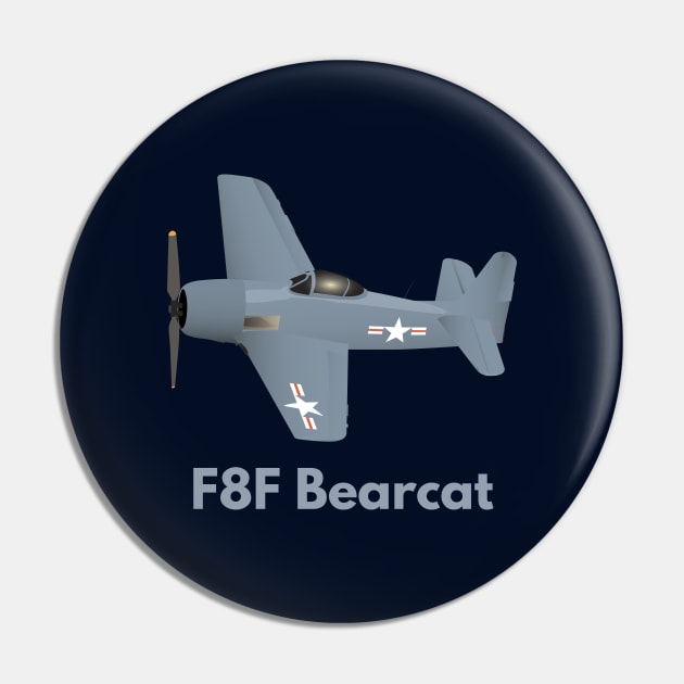 WW2 F8F Bearcat Airplane Pin by NorseTech