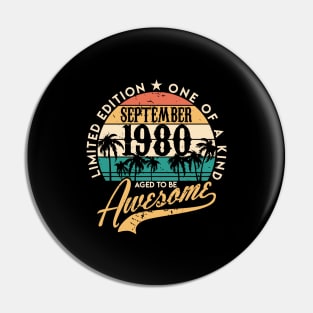 40th birthday gifts for men and women September 1980 gift 40 Pin