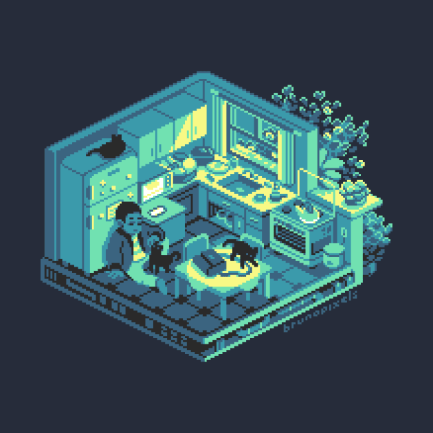 isometric room III by brunopixels