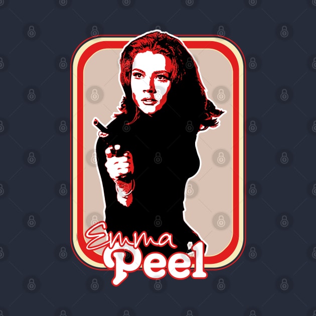 Emma Peel // Retro 60s Fan Art Design by DankFutura