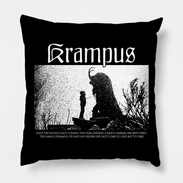 Krampus Pillow by nickbaileydesigns