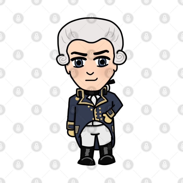 Chibi Marquis de la Fayette (Small Design) by Aeriskate