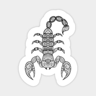 abstract black scorpio Magnet