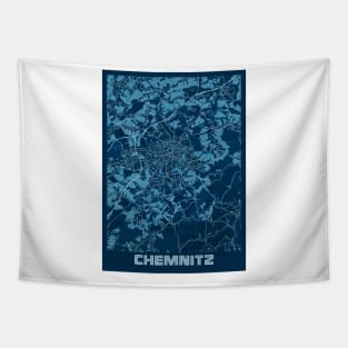 Chemnitz - Germany Peace City Map Tapestry