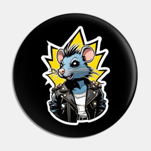 The Ratscals: Punk Rock Rat Pin