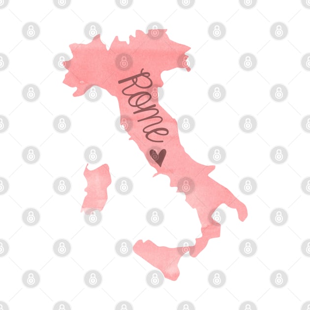 Pink Painted Rome Italy Sticker by aterkaderk