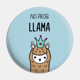 Llama Ice Blue Pin