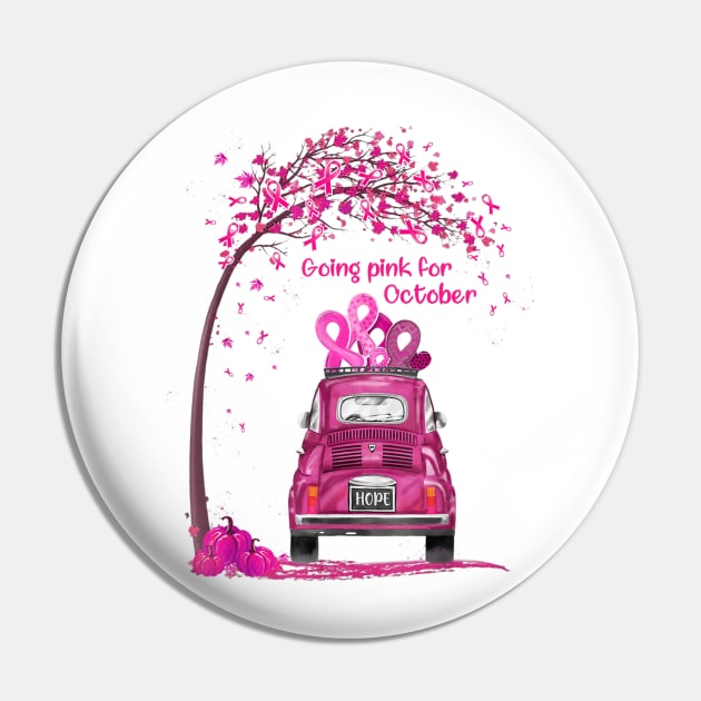 Going Pink For October Hope Breast Cancer Awareness Gift Pin by Fowlerbg
