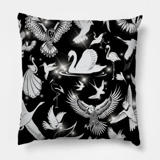 Birds Heart Symbol Costume Gift Pillow