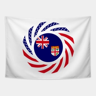 Fijian American Multinational Patriot Flag Series Tapestry