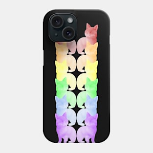 Rainbow foxes Phone Case