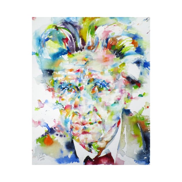 EMIL CIORAN - watercolor portrait .2 by lautir