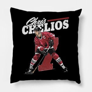 chris chelios retro Pillow