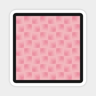 Cotton Candy Pink Abstract Watercolor Square Optical Illusion Tiles Magnet