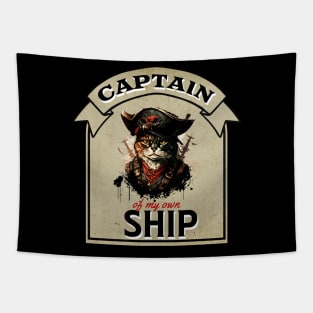 Captain of my own ship (Cat) Tapestry