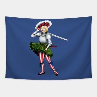 Landsknecht Frau Pin Up Girl Tapestry