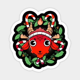 Xmas - Christmas Reindeer Baphomet Magnet