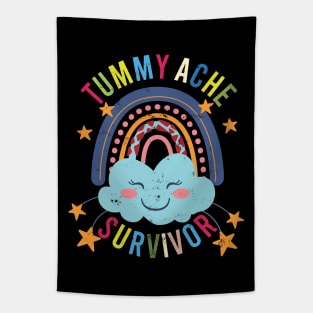 Tummy Ache Survivor Rainbows Stomach Aches Abdominal Pain Tapestry