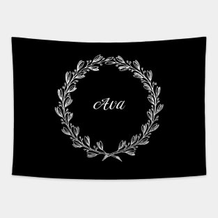 Ava Floral Wreath Tapestry