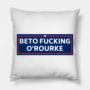 beto fucking orourke, Funny Beto Political Bumper Pillow