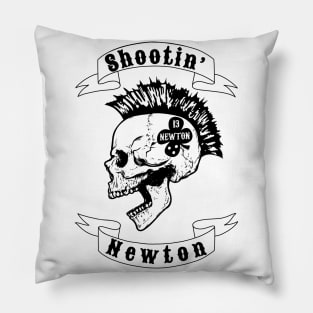 Shootin’ Newton (Black Skull) Pillow