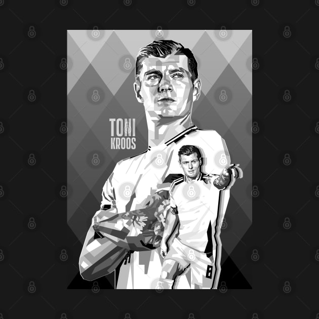 Toni Kroos Germany Greyscale by RJWLTG