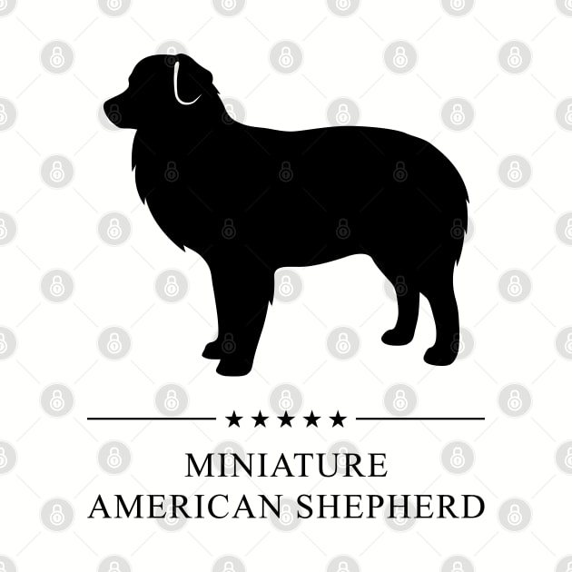 Miniature American Shepherd Black Silhouette by millersye