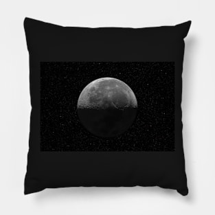 Moon against starry sky Pillow