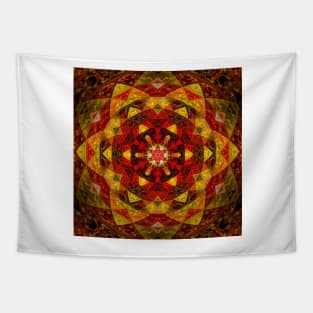 HEXAGONAL RED RAİN DROPS DESİGN Tapestry