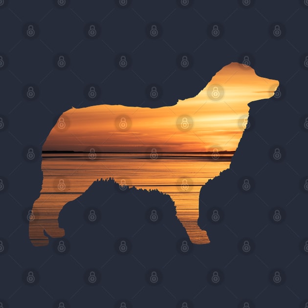 Australian Shepherd Sunset by Rumble Dog Tees