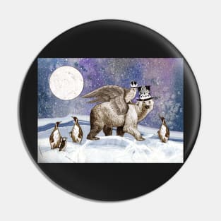 Polar Holiday Travel Pin