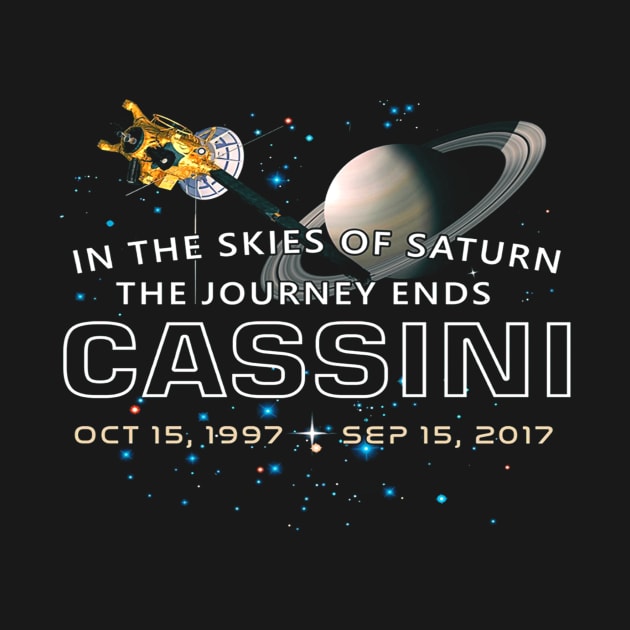 Cassini spacecraft End of mission at Saturn by klausgaiser