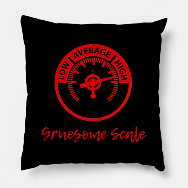 Gruesome Scale Pillow by Crimes and Consequences