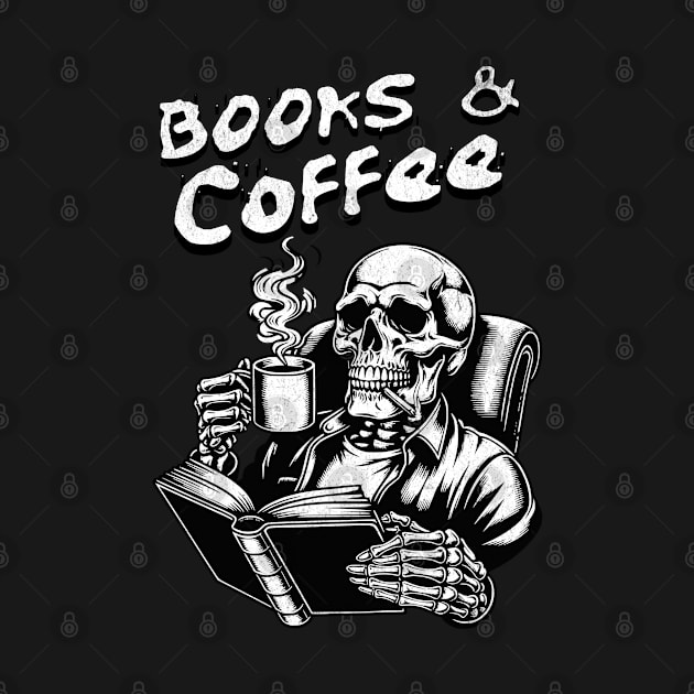 Books and Coffee by DeeJaysDesigns