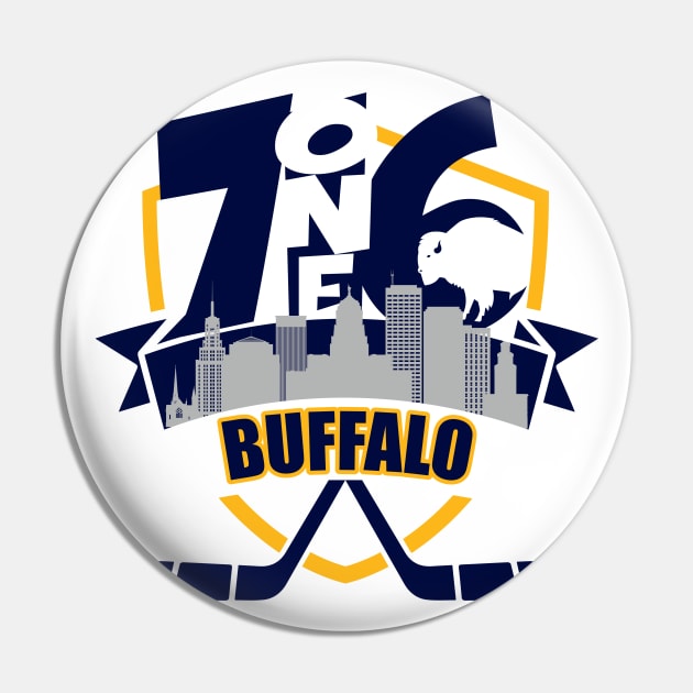 716 Buffalo Hockey Color Pin by AssortedRealitee