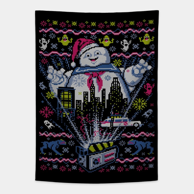 There is no Santa, only Zuul Tapestry by djkopet