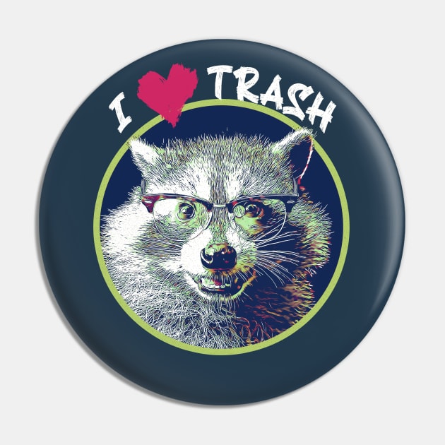 I Heart Trash Pin by creativespero