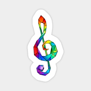 Rainbow Musical Key Magnet