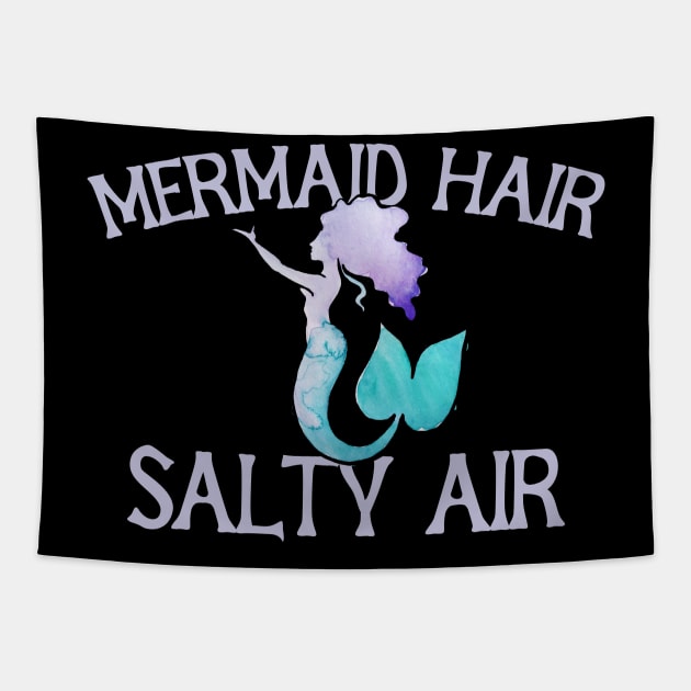 Mermaid hair salty Air Tapestry by bubbsnugg