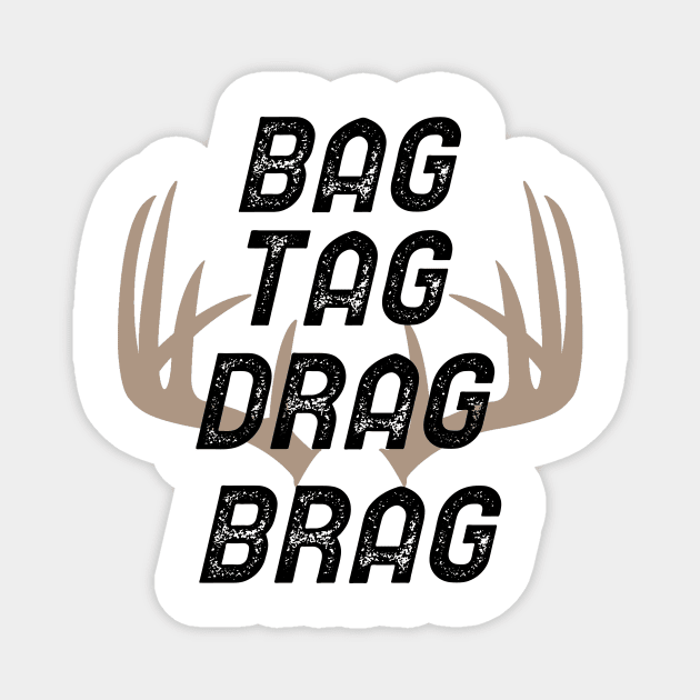 Bag Tag Drag Brag Magnet by mikepod