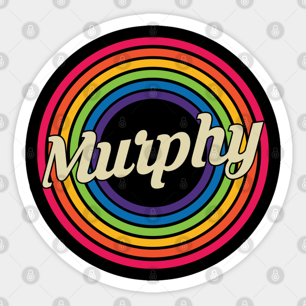 Murphy - Retro Rainbow Style - Murphy - Sticker