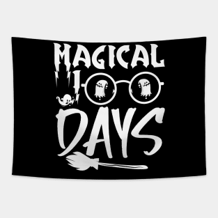 Magical 100 Days Funny School Boys Girls Kids Gift 100 Days Of School Tapestry