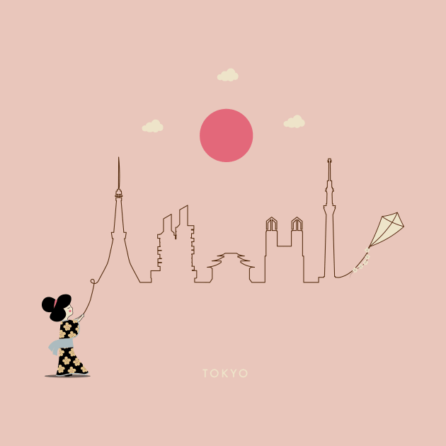 Tokyo Skyline by Kein Design