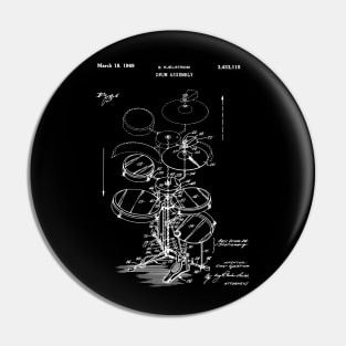 Portable Drum Set Assembly Patent Image Pin