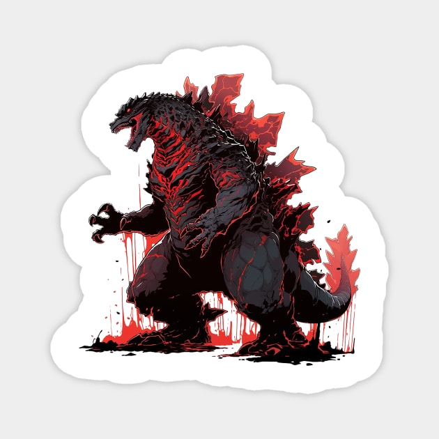 godzilla Magnet by piratesnow