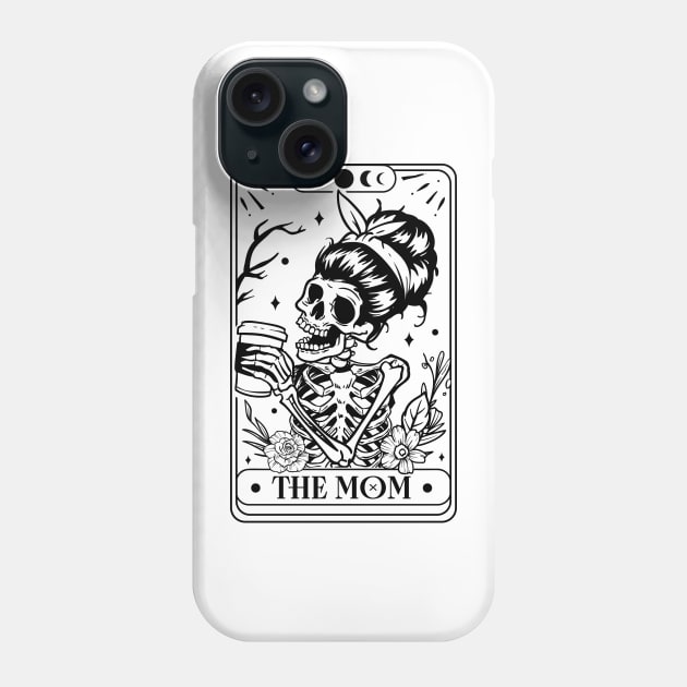 The Skeleton Mom Tarot Card Phone Case by CB Creative Images