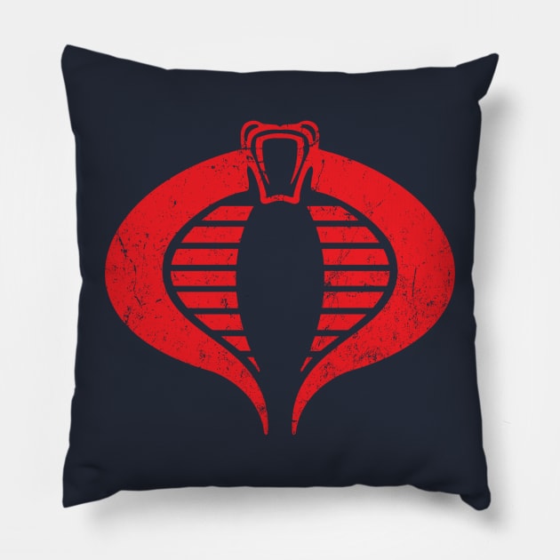 Cobra Pillow by MindsparkCreative