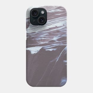 Blue Grey Mountains Oil Effects 4 Phone Case